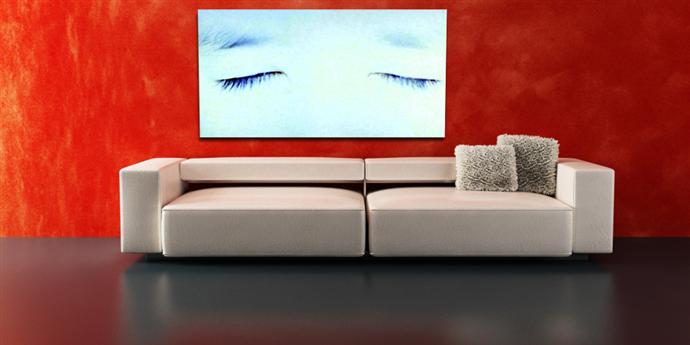 Depiction of AI3 on a drawing room wall.