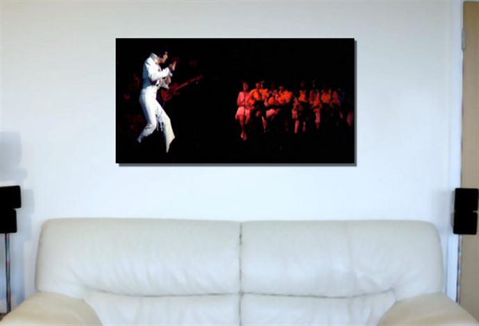 Depiction of Elvis2 on a drawing room wall.