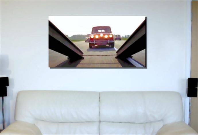 Depiction of ItalianJob3 on a drawing room wall.