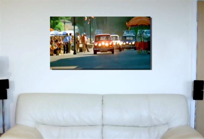 Depiction of ItalianJob4 on a drawing room wall.