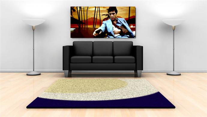 Depiction of Scarface1 on a drawing room wall.