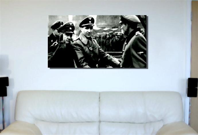 Depiction of Schindler1 on a drawing room wall.
