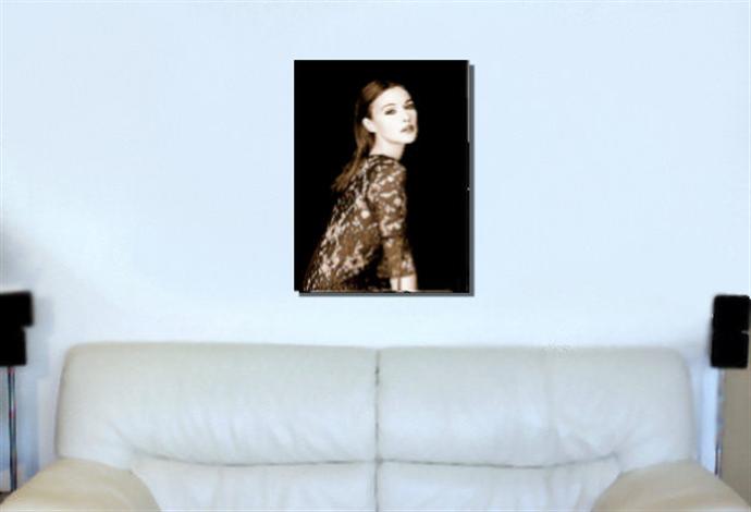 Depiction of bellucci1 on a drawing room wall.