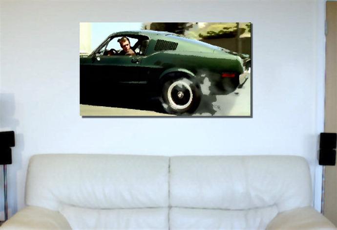 Depiction of bullit1 on a drawing room wall.