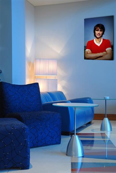 Depiction of george1 on a drawing room wall.