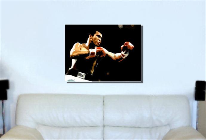 Depiction of muhammad3 on a drawing room wall.