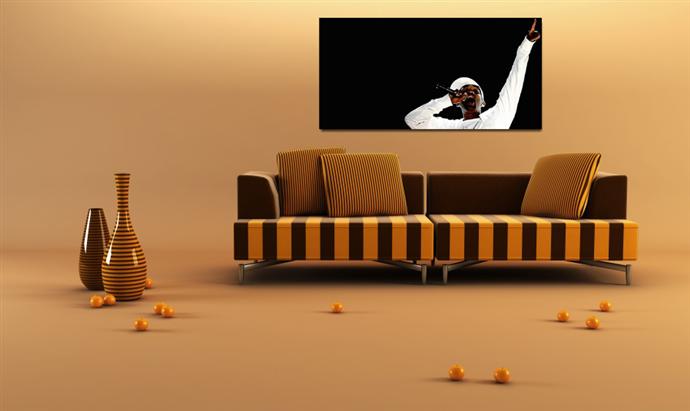 Depiction of willsmith1 on a drawing room wall.